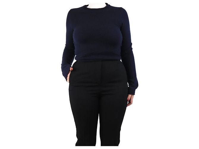 G. Kero Maglione in cashmere blu navy - taglia M Nero