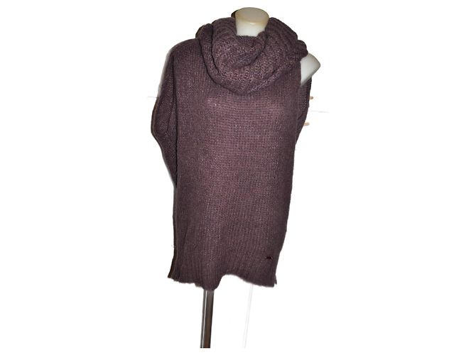 Liu.Jo Mini Kleid Dunkelviolett Wollmischung