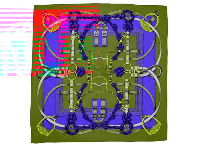 HERMÈS - 90 cm Grand Manège Hermès Multicolored Silk Scarf Multiple colors  ref.2430774