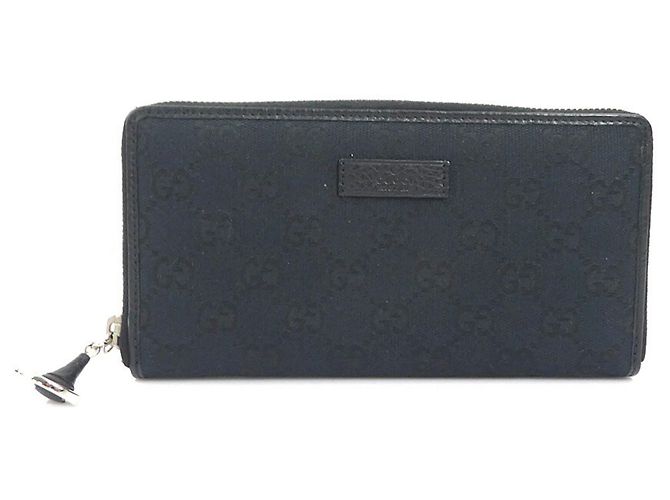 Cartera Larga Gucci en Lona GG Negro