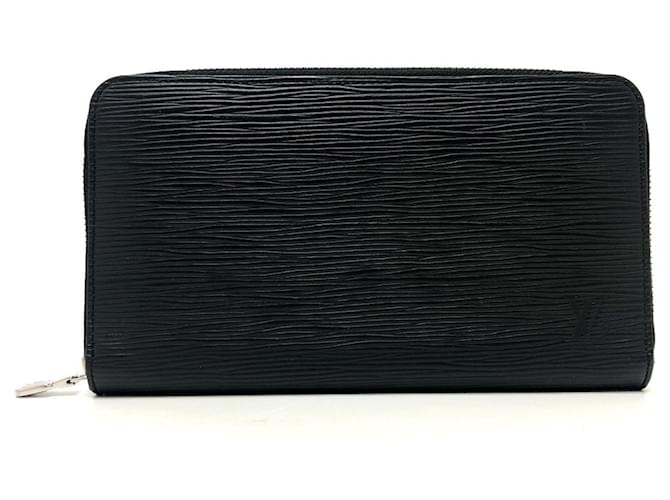 Louis Vuitton Epi Zippy Organizer Long Wallet Black Leather  ref.2430948