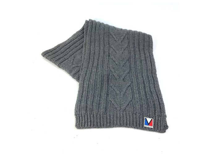 Louis Vuitton Gray Wool Stole Brown