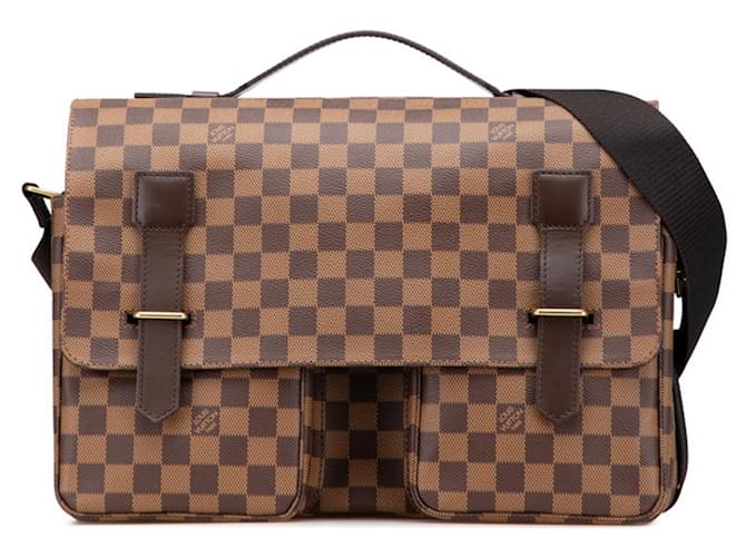 Louis Vuitton Damier Broadway Shoulder Bag Brown Damier ebene Plastic  ref.2431627
