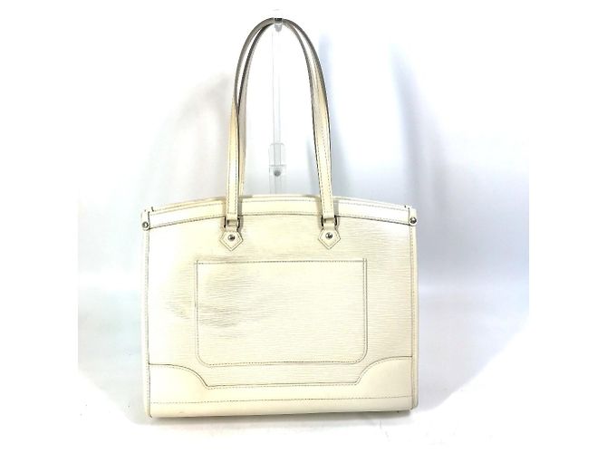 Sac à main Madeleine GM Epi Louis Vuitton Blanc Blanc cassé