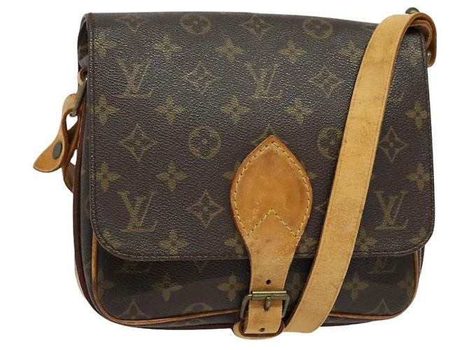 LOUIS VUITTON Monogram Cartesier MM Schultertasche M51253 LV Auth BA4488 Monogramm
