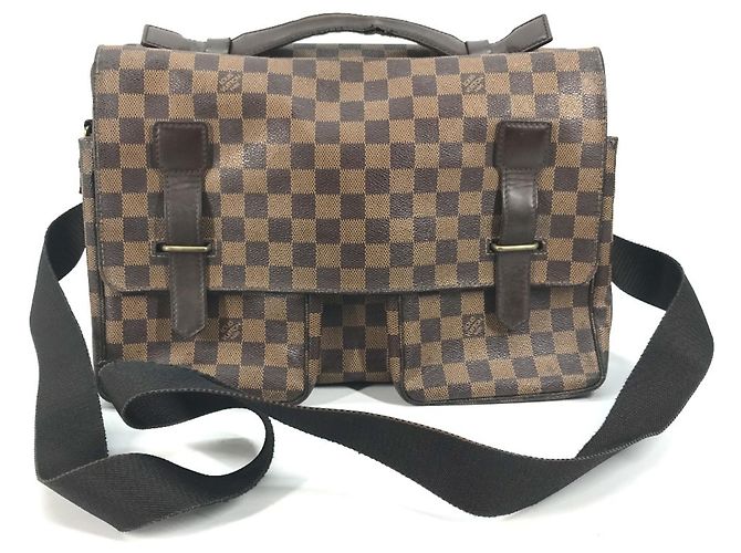 Sac messager Damier Broadway Louis Vuitton Marron Damier ebène