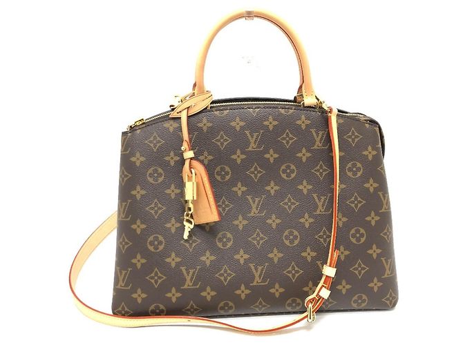 Louis Vuitton Grand Palais MM Handtasche Braun Rot Monogramm