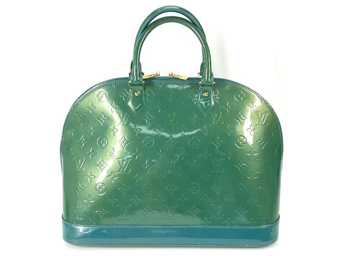 Bolso Tote Alma GM en Monogram Vernis de Louis Vuitton Verde