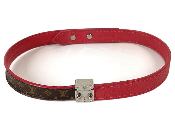 Pulseira Charm Lockit Monogram Louis Vuitton Marrom Monograma
