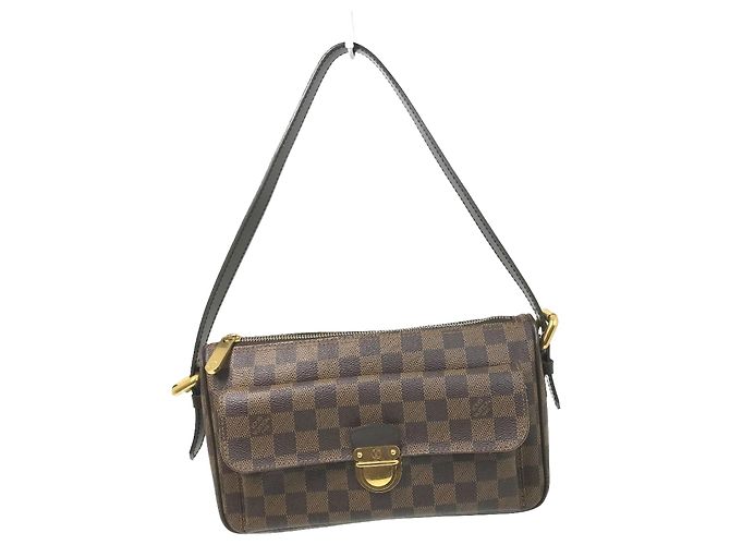 Bolsa de Ombro Damier Ravello GM Louis Vuitton Marrom Damier ebene
