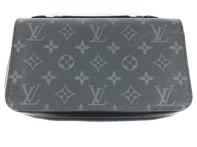 Louis Vuitton Monogram Eclipse Long Bill Wallet Black