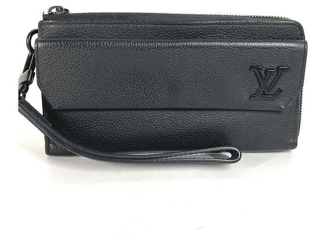 Louis Vuitton Aerogram Zippy Geldbörse Schwarz