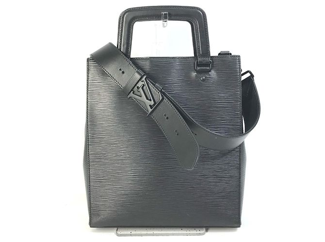 Bolsa de Ombro 2 em 2 Epi Sac Plat Fold da Louis Vuitton Preto