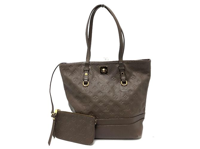 Borsa Tote Citadines PM in Monogram Empreinte Louis Vuitton Marrone