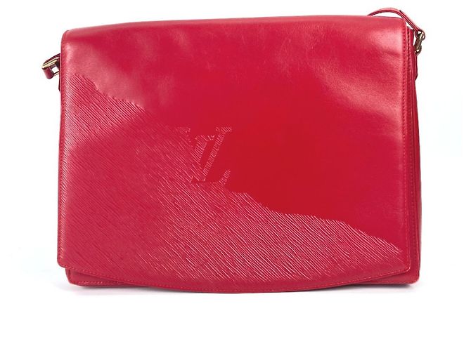 Borsa a Spalla Louis Vuitton Opera Delph Flap Rosso