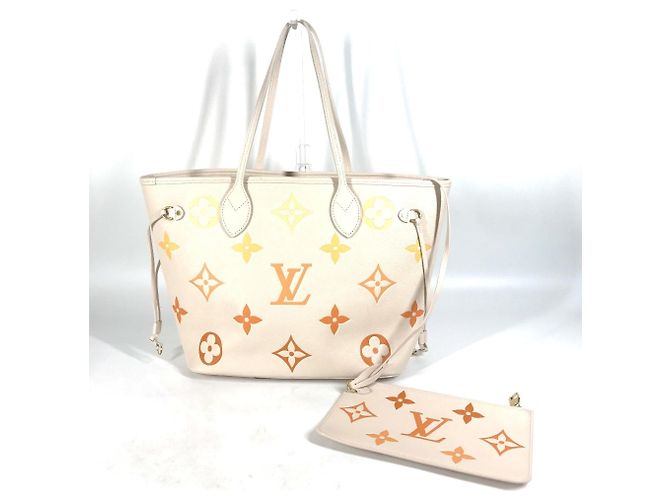 Sac à main Neverfull MM en Monogram Empreinte Louis Vuitton Beige