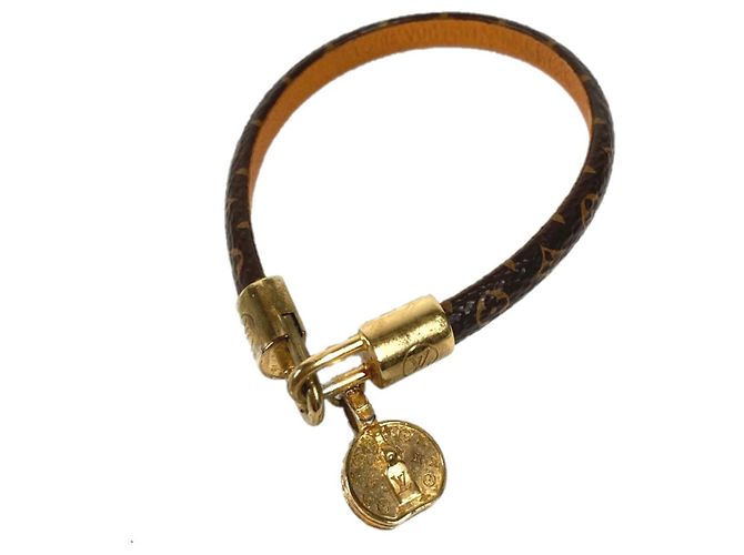 Pulsera Bangle Tribute LV Monogram Louis Vuitton Castaño Monograma
