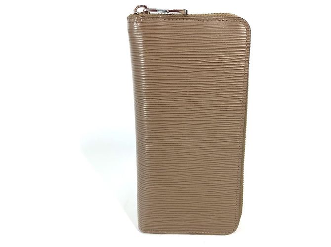 Cartera Zippy Epi Louis Vuitton Castaño Gris pardo