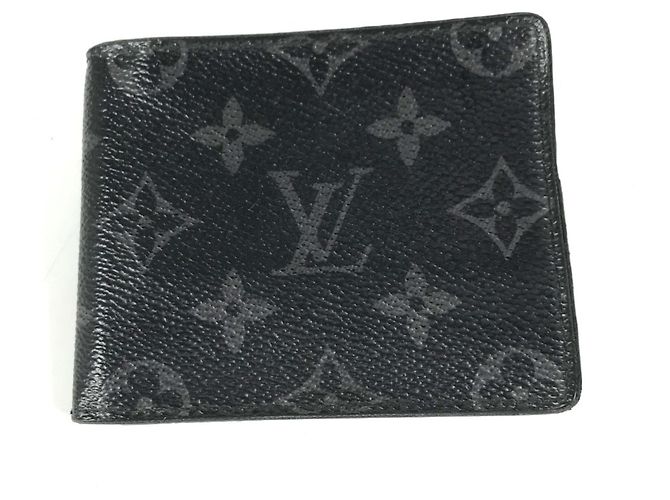 Portafoglio con clip per banconote Monogram Eclipse di Louis Vuitton Nero