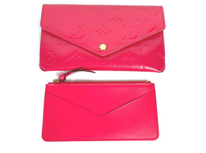 Monedero de Vernis Monogram Louis Vuitton Rosa