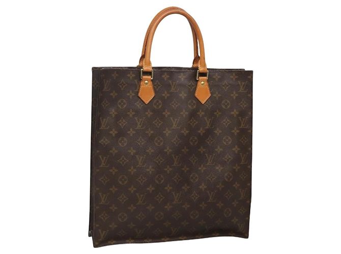 LOUIS VUITTON Bolsa Sac Plat Monogram M51140 LV Auth BA4418 Monograma
