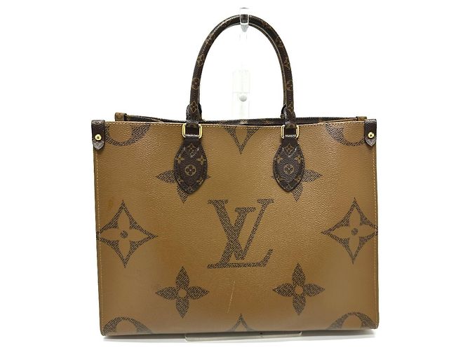Louis Vuitton Monogram On the Go MM Shoulder Bag Brown