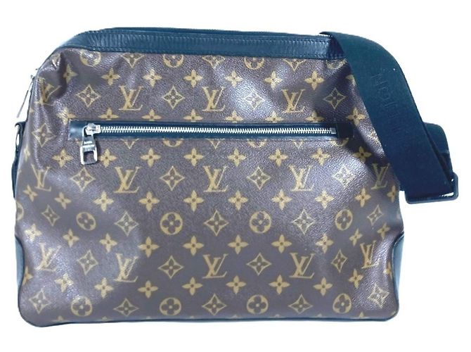 Louis Vuitton Monogram Macassar Torres Shoulder Bag Brown Black
