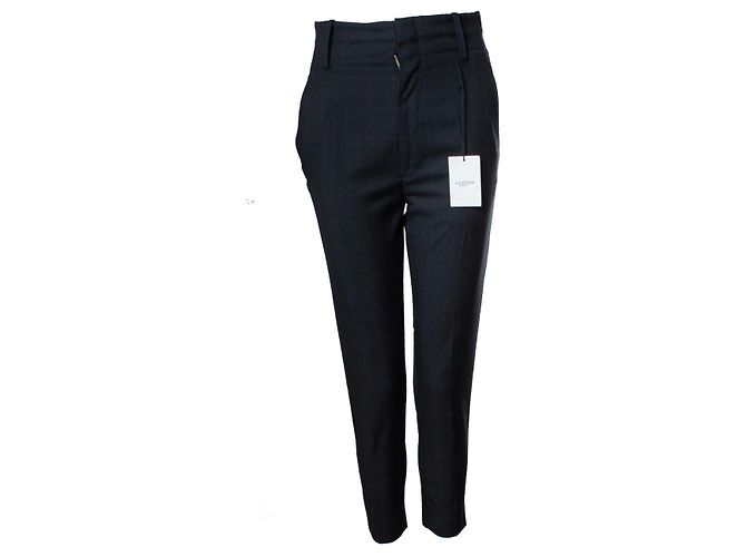 Isabel Marant Etoile Isabel Marant Étoile, calça de lã xadrez Noah Cinza
