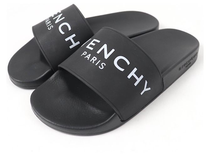 Sandales en caoutchouc avec logo Givenchy Noir
