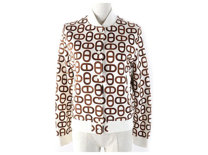 Giacca in cotone Teddy Blouson Hermès Marrone
