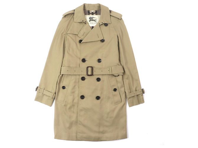 Trench Coat Burberry Londres em Poliéster e Algodão Bege