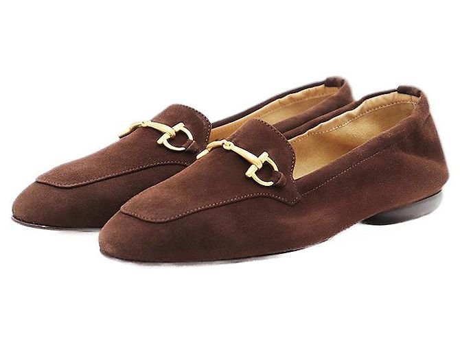 Mocassin en cuir Gucci Bit Marron
