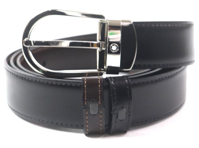 Cinto de couro White Star da linha Classic da Montblanc