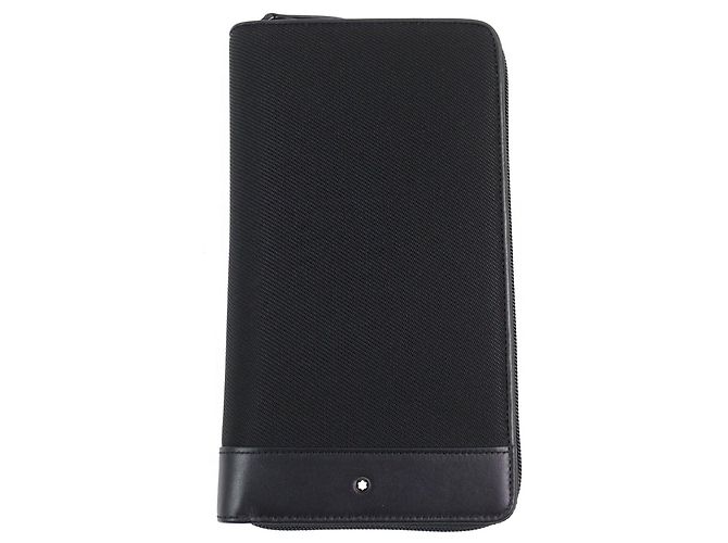 Montblanc Night Flight Travel Wallet White Star Leather Long Wallet