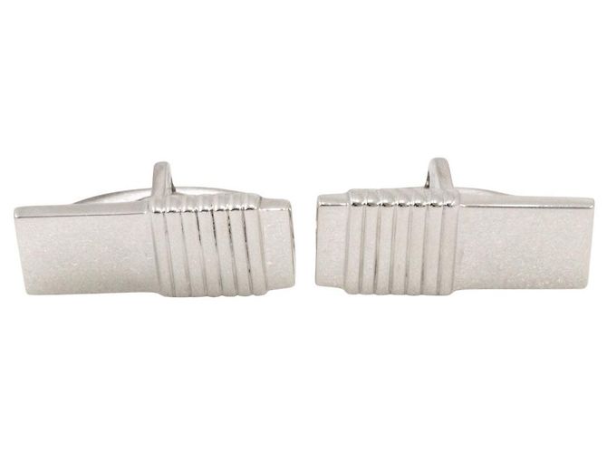 Autre Marque Georg Jensen Square Sterling Silver Cufflinks Silvery