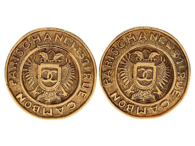 Boucles d'oreilles Chanel Coco Mark 31 RUE CAMBON Doré