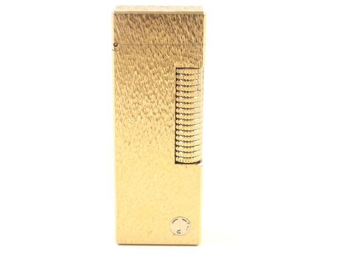 Alfred Dunhill Dunhill Square Logo All-over Print Lighter Golden