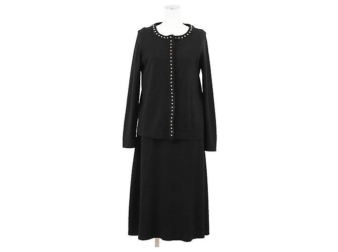 Conjunto 2 em 1 de couro 100% lã virgem da Salvatore Ferragamo