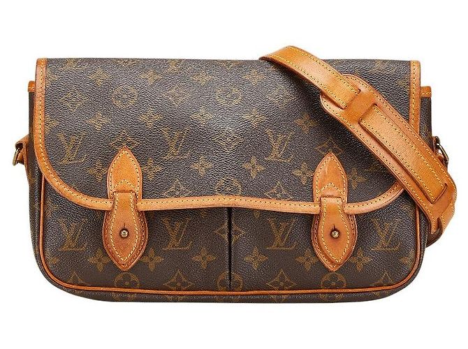 Gibeciere Borsa a Spalla Gibecière MM Monogram Louis Vuitton Marrone Bronzo