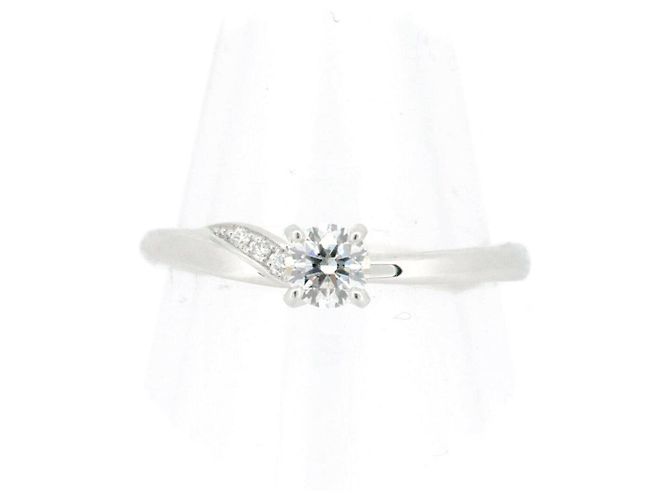 Autre Marque Niwaka Komorebi Pt950 Diamantring Silber
