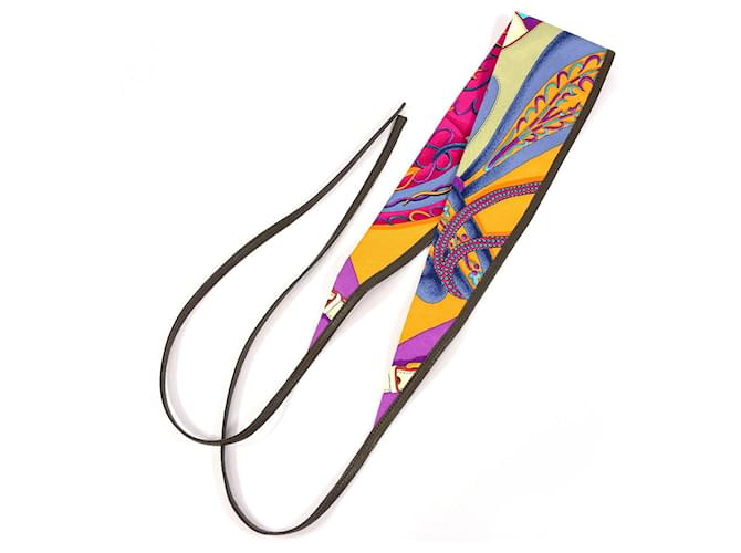 Hermès Hermes ANDEAU H ET F SOIE AGNEAU Silk Hairband Multiple colors