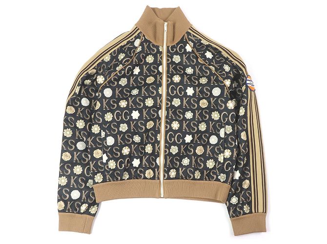Gucci Ken Scott All-over Logo Polyester Cotton Track Jacket Black