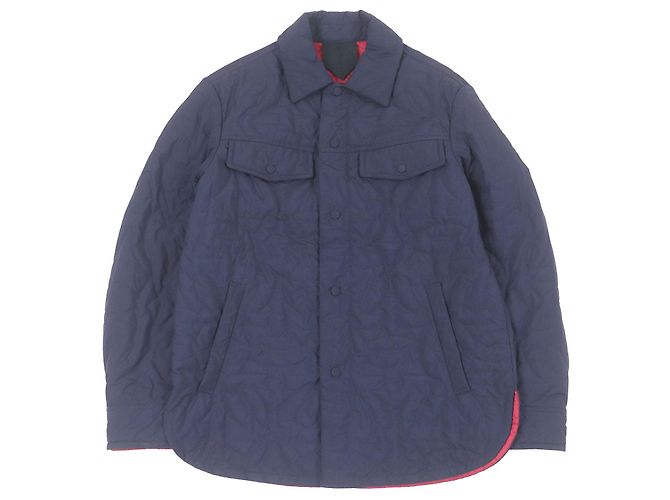 Gancini Polyester Blouson von Salvatore Ferragamo Blau Marineblau