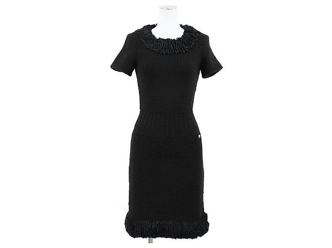 Chanel Strickkleid Schwarz