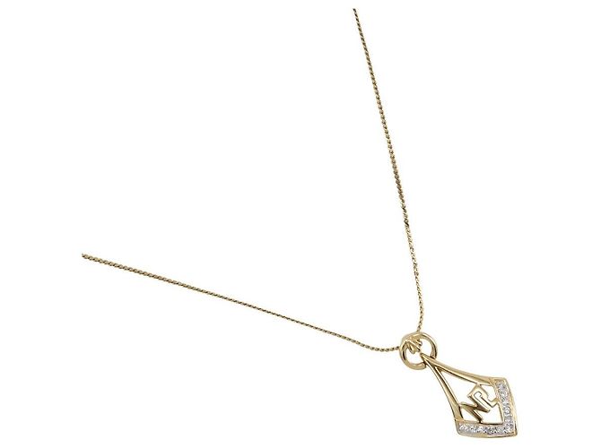 Autre Marque Collar Logo NR de Nina Ricci Dorado