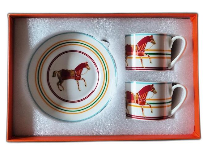 Kelly Hermès table art coffee service set 