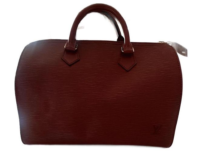 Louis Vuitton Speedy 30 en cuir Epi Marron