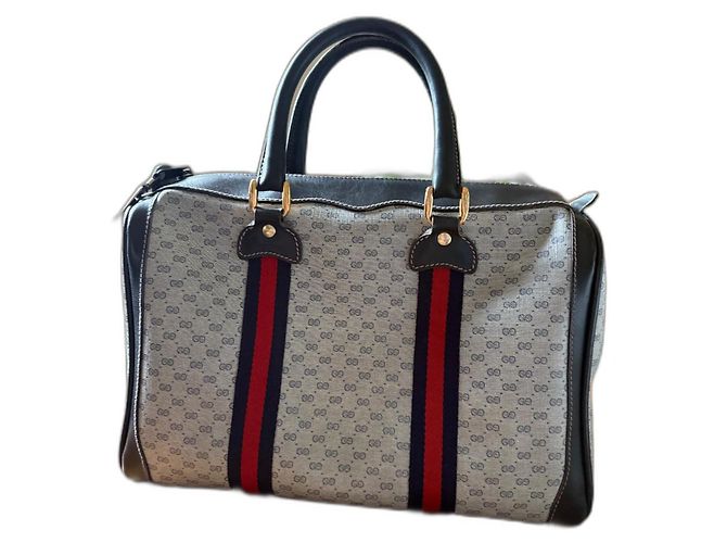 Ophidia Borsa Gucci in pelle blu navy
