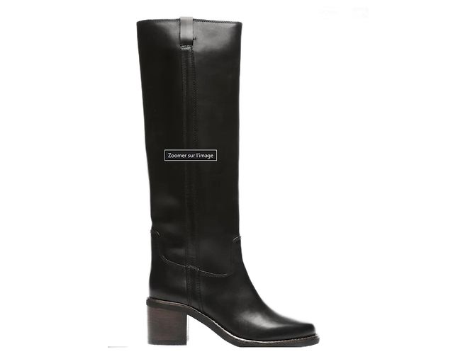 Isabel Marant Seenia Stiefel Leder Schwarz