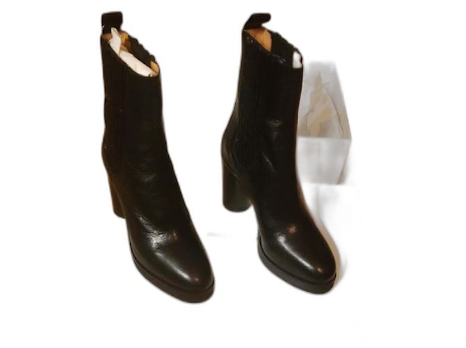Isabel Marant LILDE Stiefeletten aus Leder schwarz